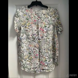 H&M Floral Blouse Size 12